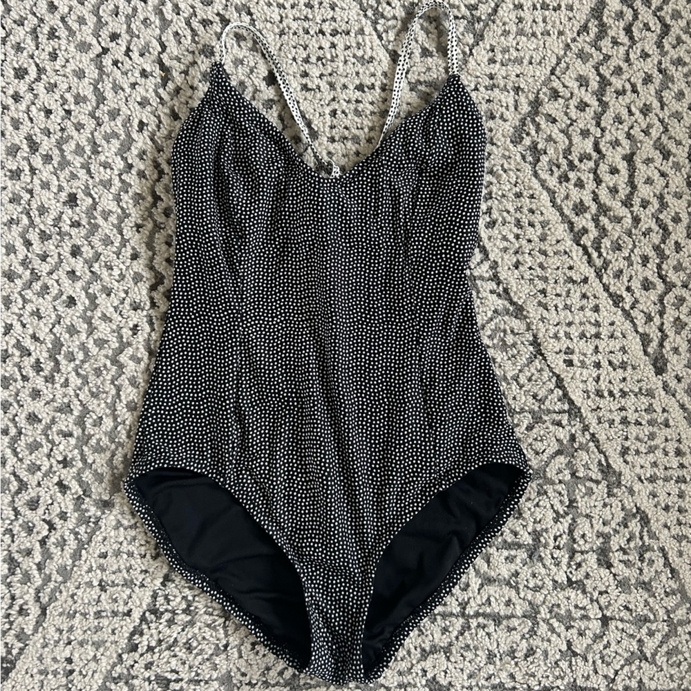 GAP Black and White Polka Dot Swimwear